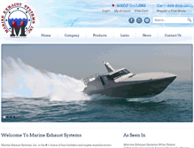 Tablet Screenshot of marine-exhaust.com